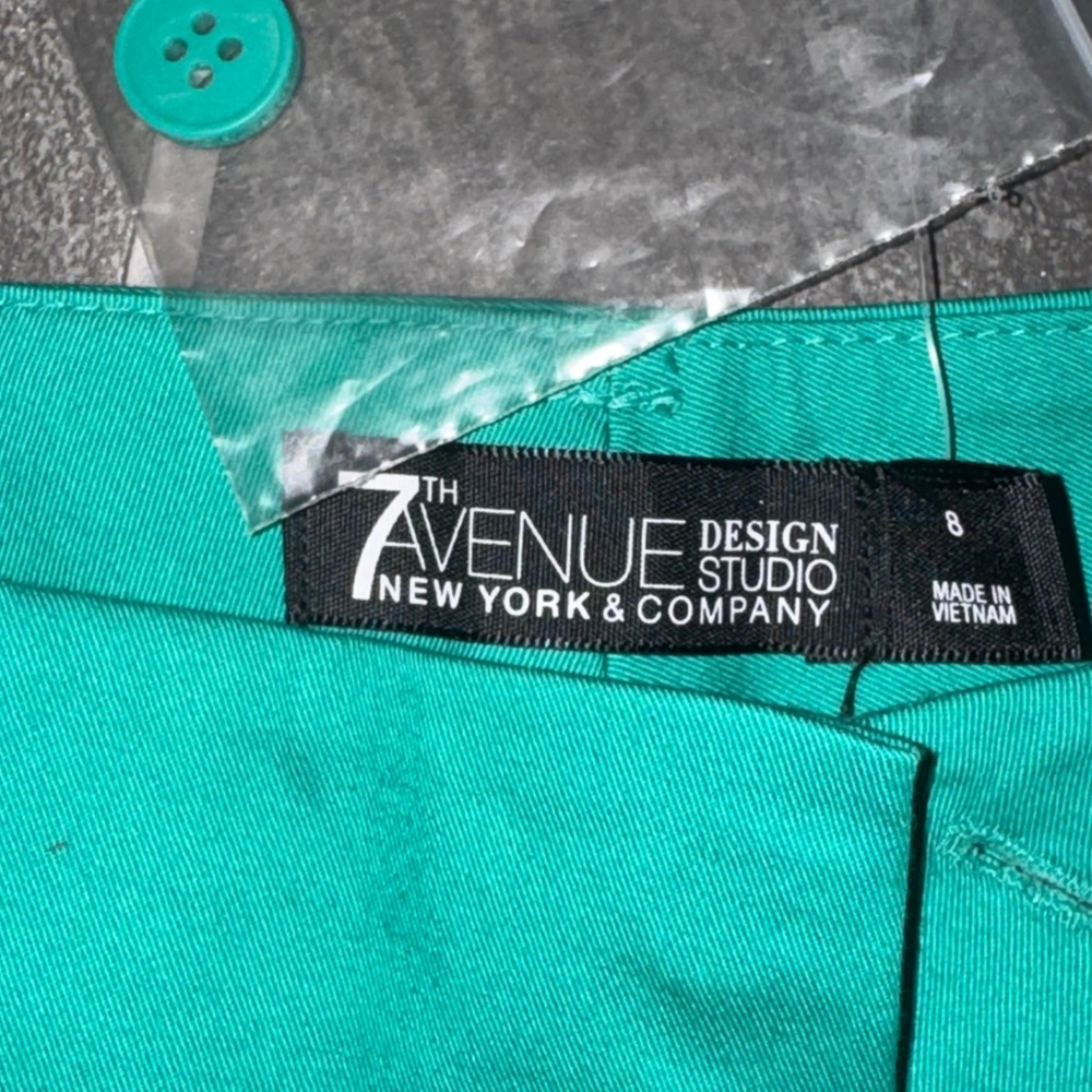 New York & Company Women's Teal Shorts - Picture 2 of 2